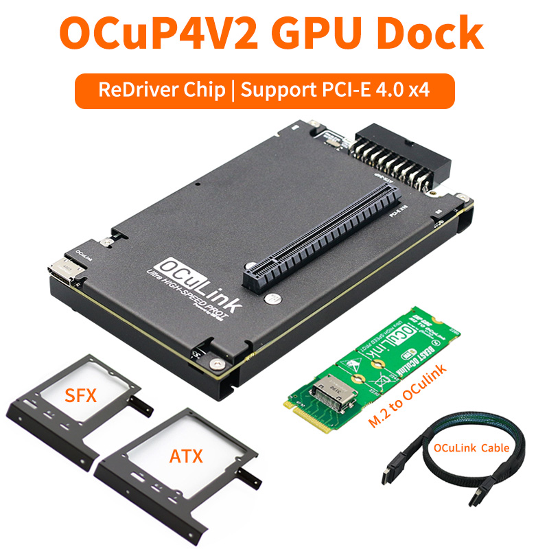 OCuP4V2 OCuLink GPU Dock ReDri - Oculink Egpu Mini Pc 评论和价格